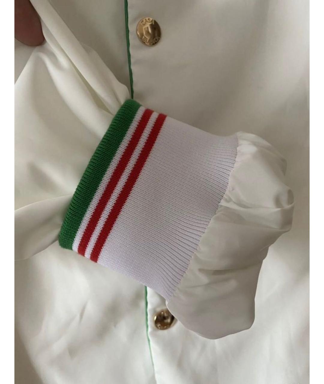 CASABLANCA Белая полиэстеровая спортивная куртка, фото 4