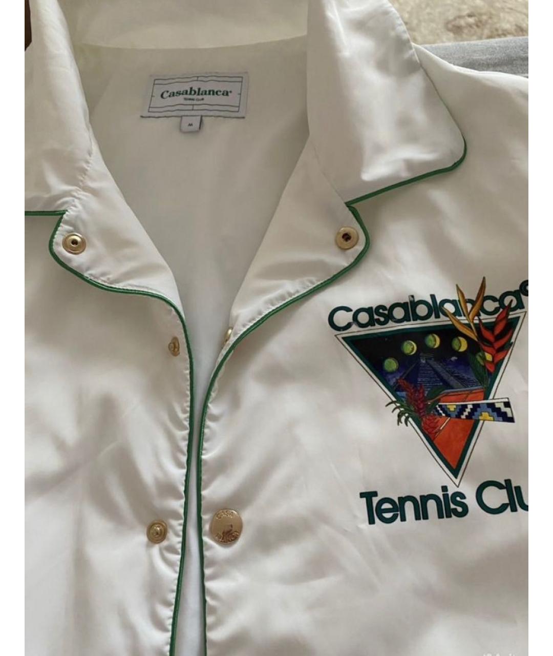 CASABLANCA Белая полиэстеровая спортивная куртка, фото 3