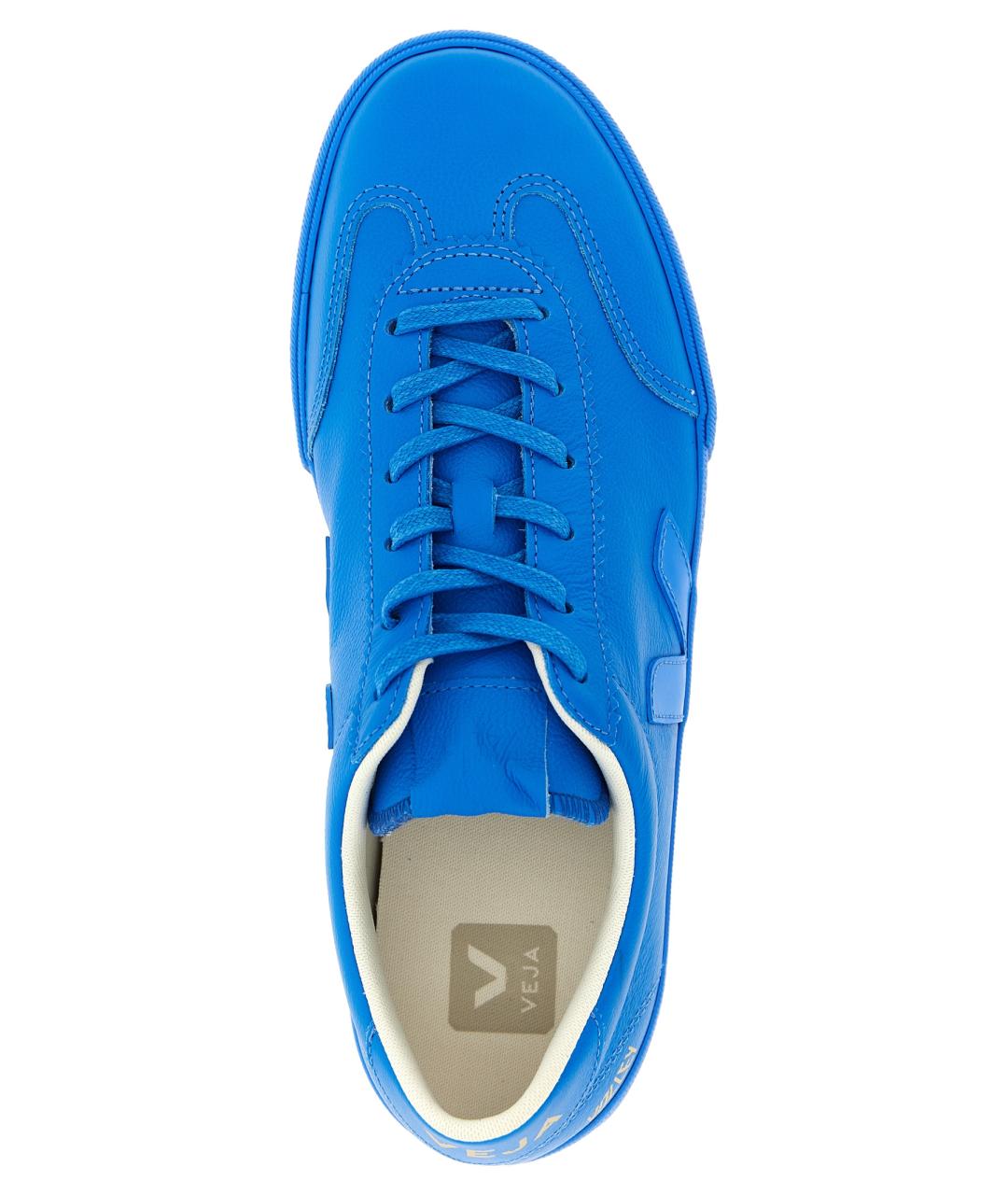 VEJA Синие кожаные низкие кроссовки / кеды, фото 4
