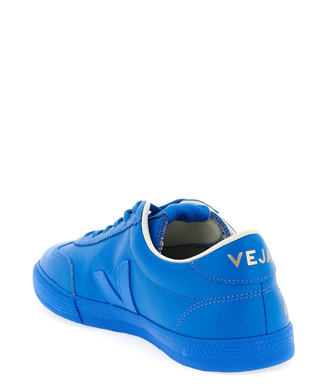 VEJA Синие кожаные низкие кроссовки / кеды, фото 3