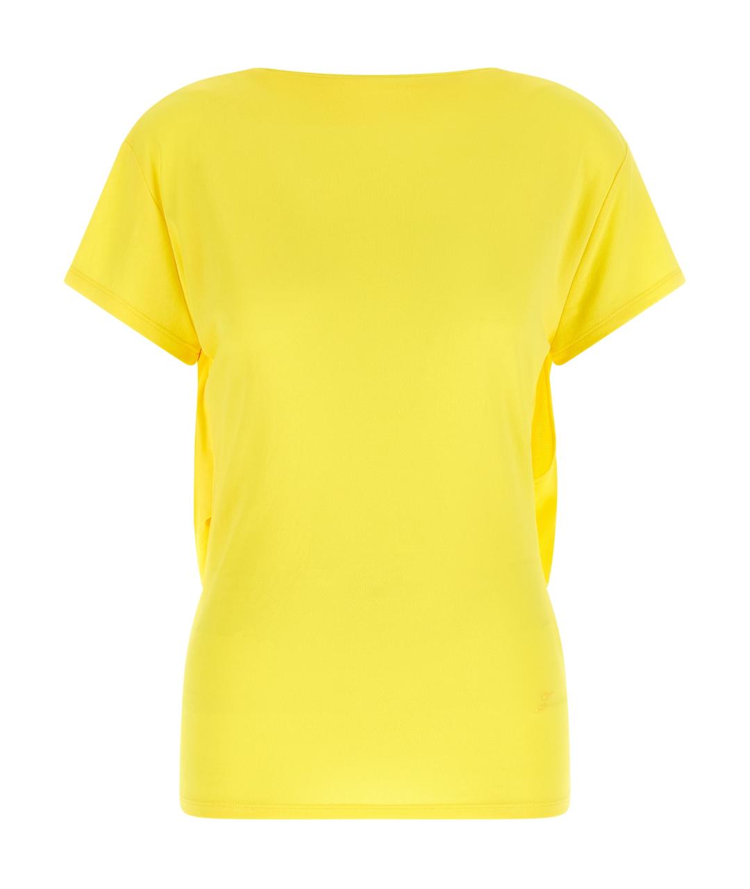 JACQUEMUS Желтая вискозная футболка, фото 1