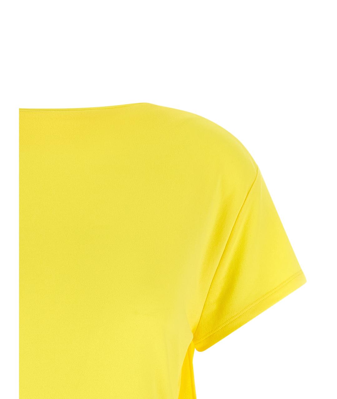 JACQUEMUS Желтая вискозная футболка, фото 3