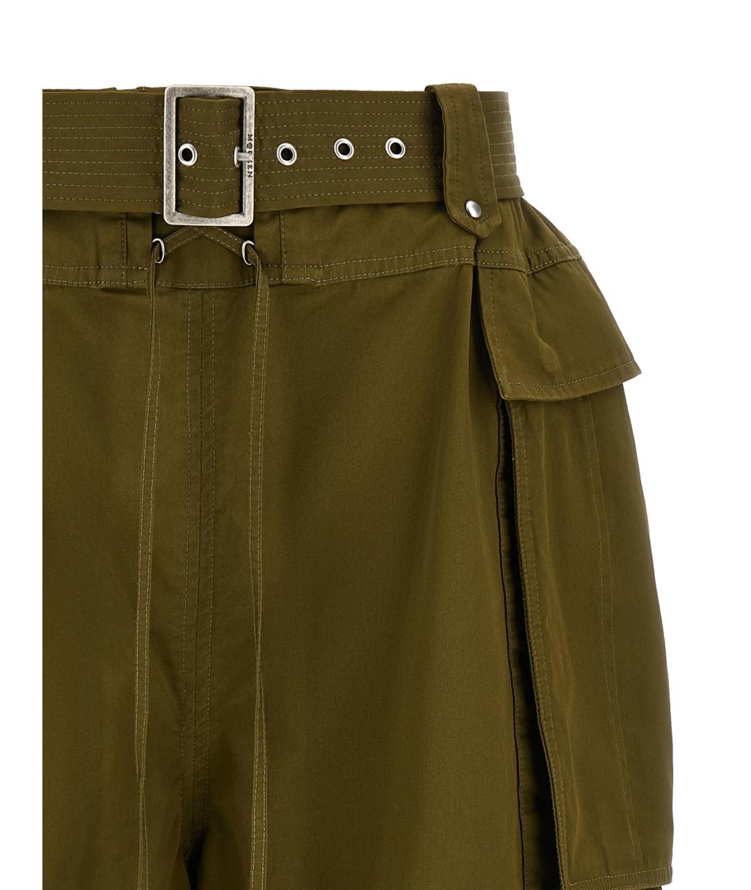 ALEXANDER MCQUEEN Зеленые хлопковые шорты, фото 3