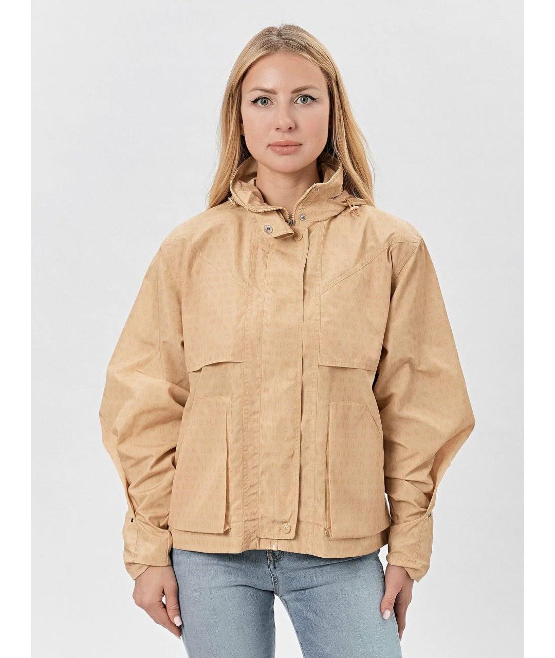 JOHN RICHMOND Бежевая полиэстеровая куртка, фото 2