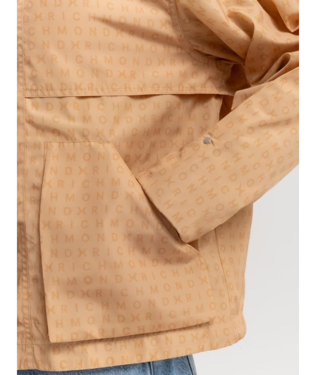 JOHN RICHMOND Бежевая полиэстеровая куртка, фото 4