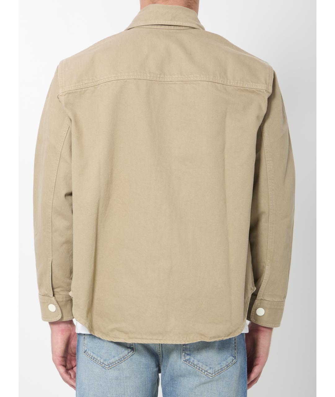 Ami Paris Бежевая хлопковая куртка, фото 4