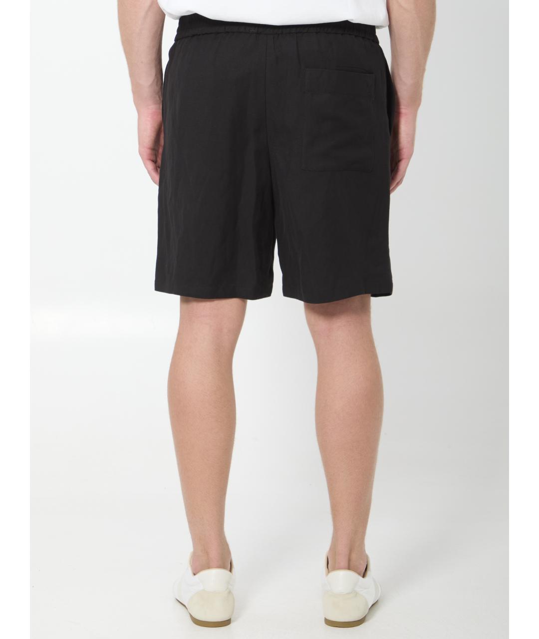 Ami Paris Черные вискозные шорты, фото 4