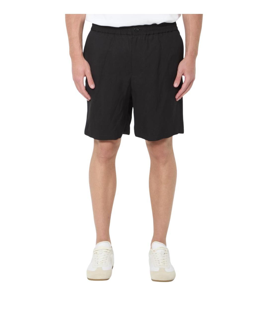 Ami Paris Черные вискозные шорты, фото 1