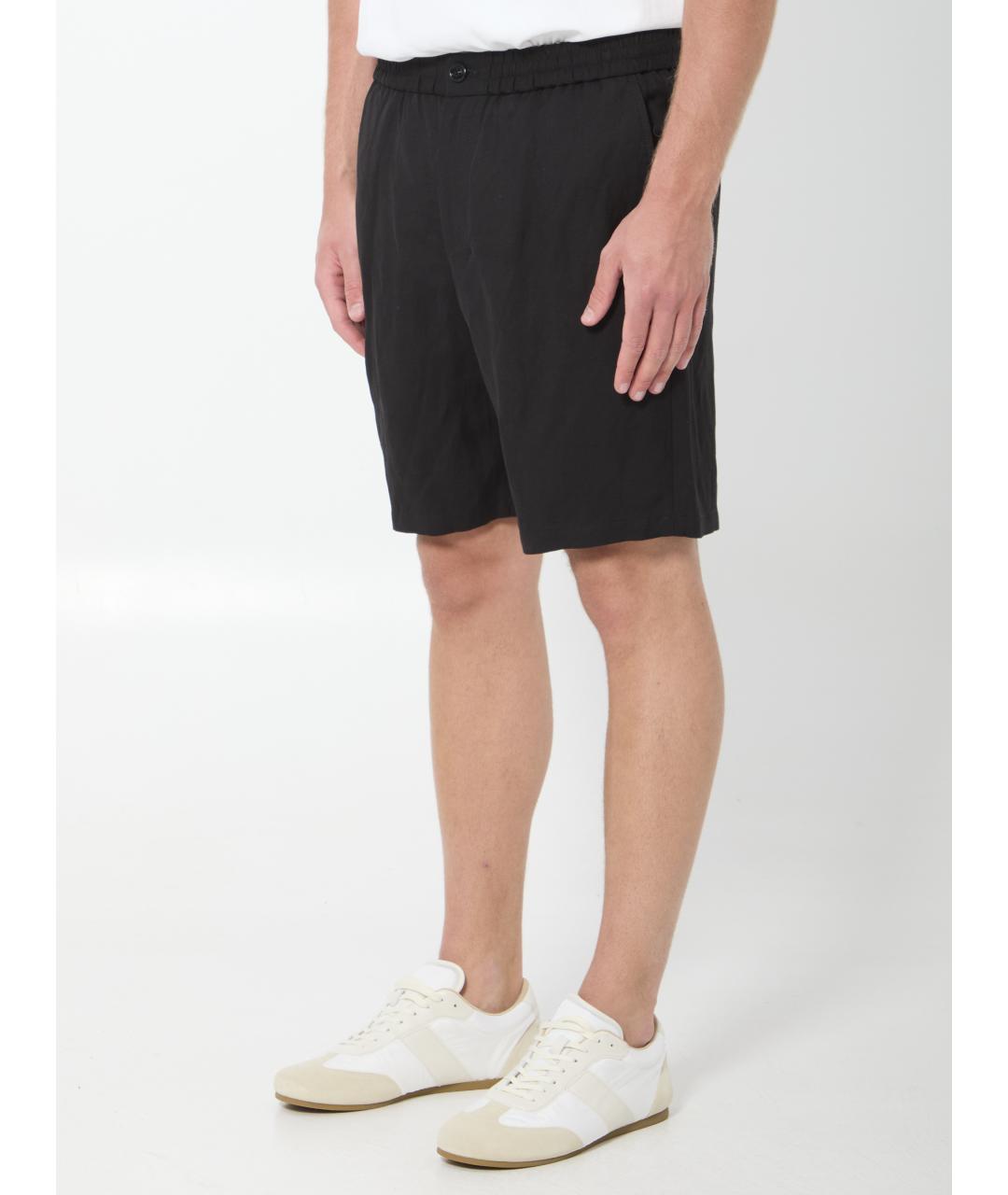 Ami Paris Черные вискозные шорты, фото 2