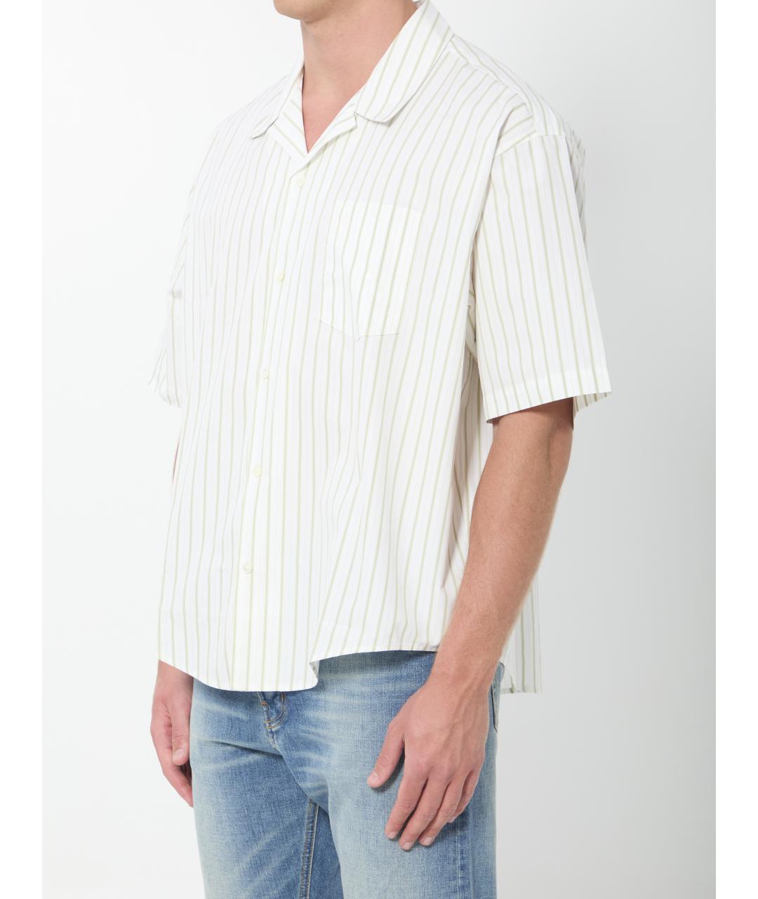 Ami Paris Белая хлопковая кэжуал рубашка, фото 2