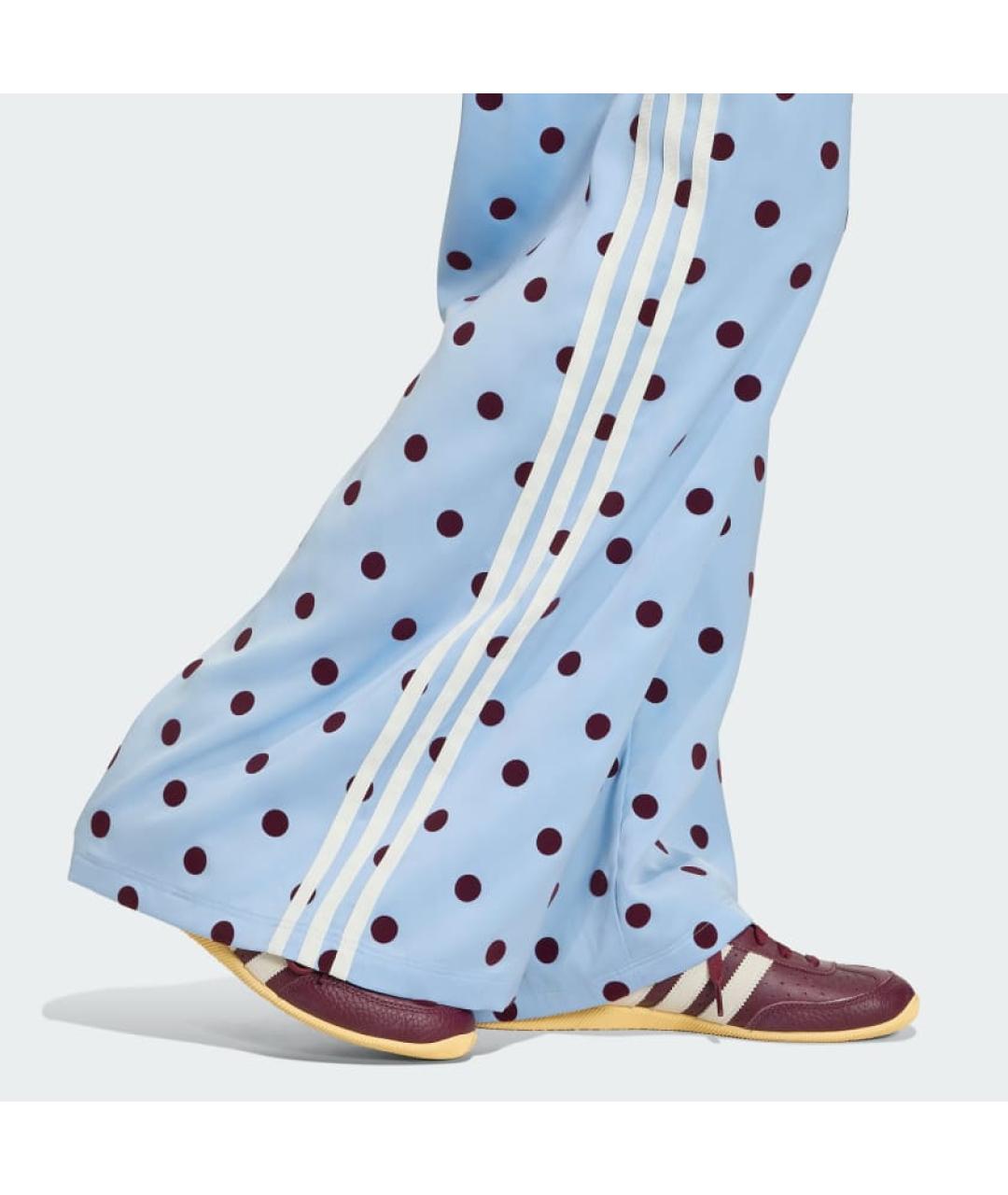ADIDAS Голубые полиэстеровые брюки широкие, фото 4