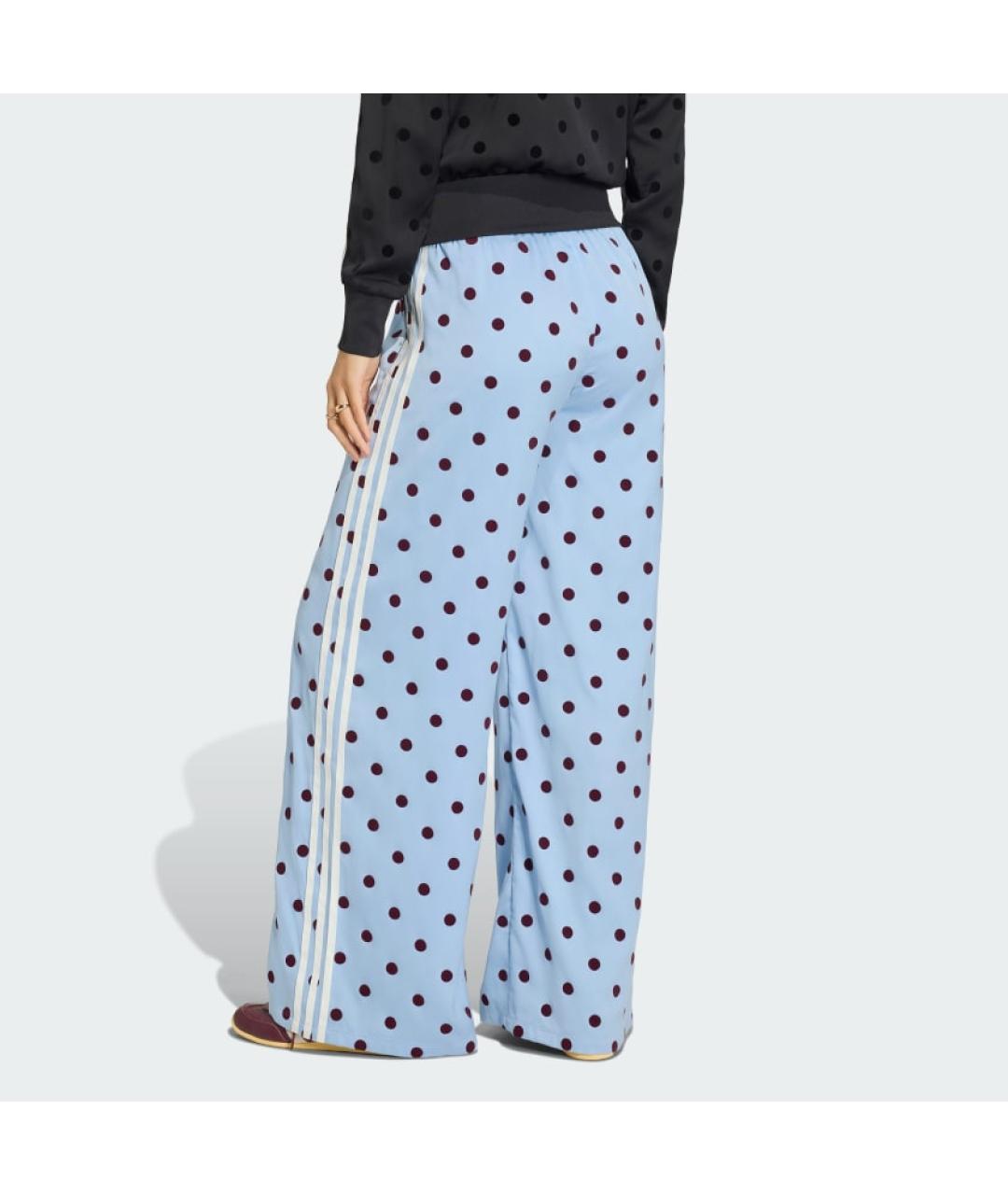 ADIDAS Голубые полиэстеровые брюки широкие, фото 5