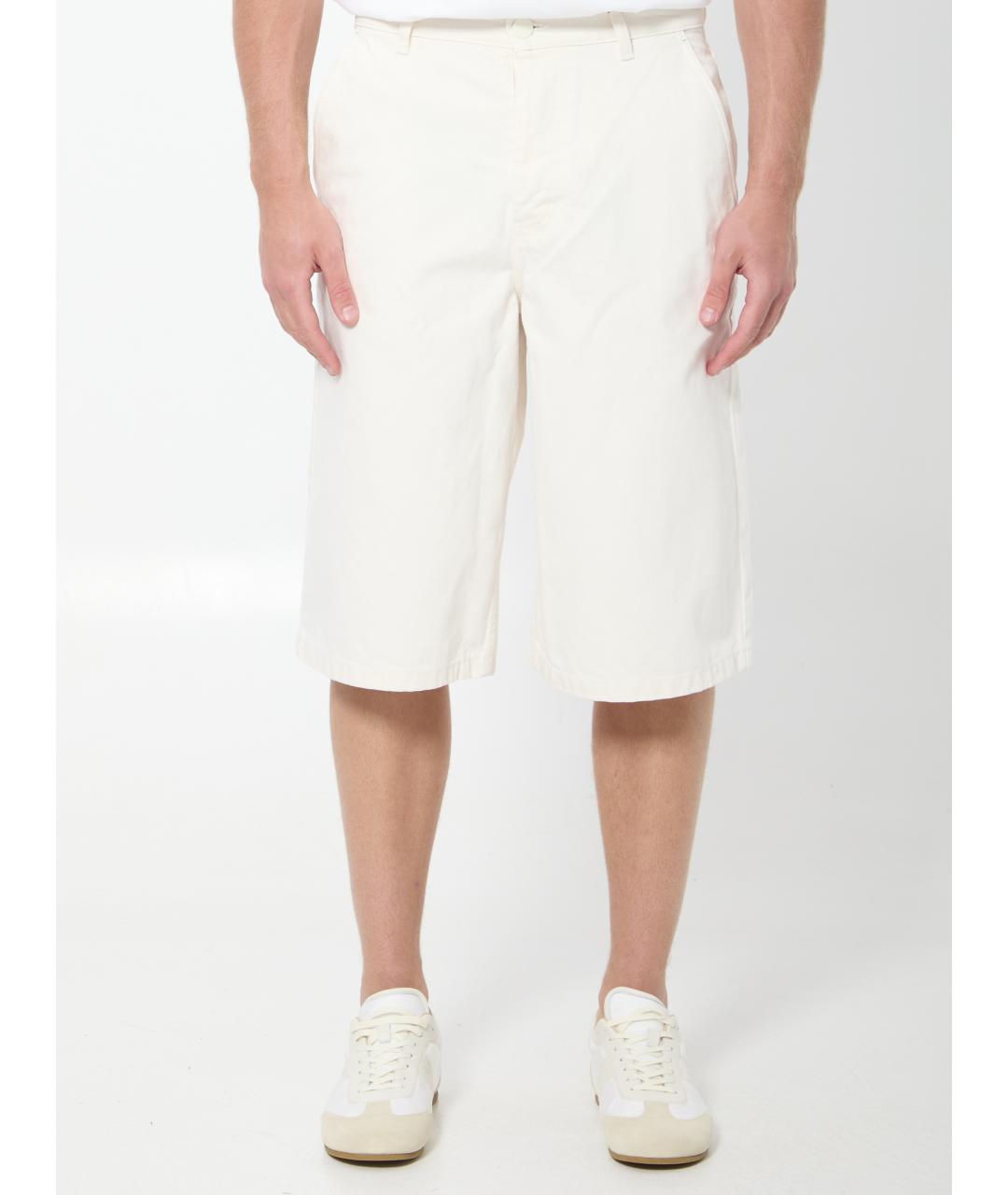 Ami Paris Белые хлопковые шорты, фото 5