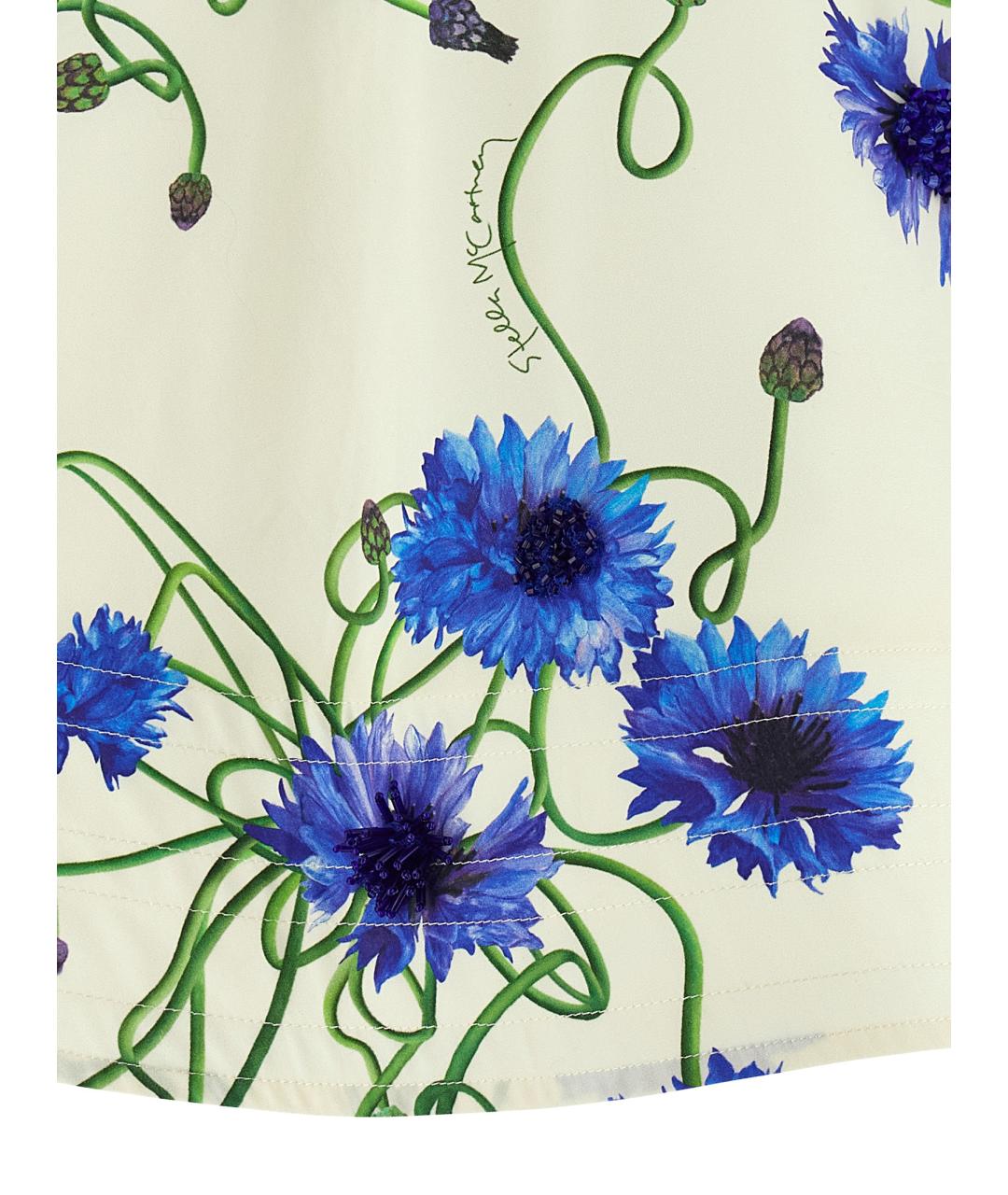 STELLA MCCARTNEY Синяя хлопковая майка, фото 4