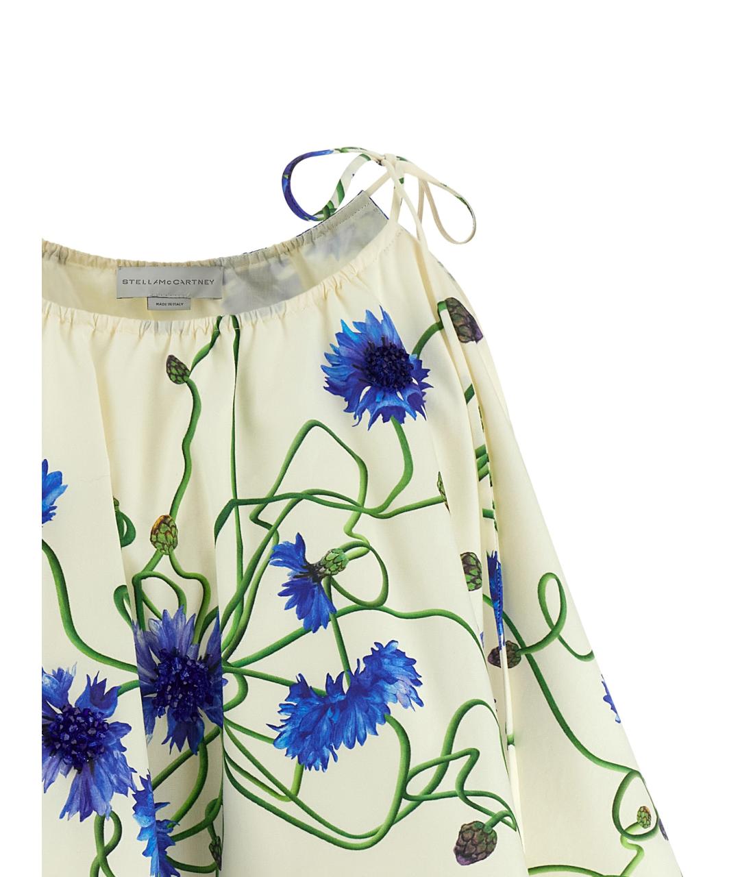 STELLA MCCARTNEY Синяя хлопковая майка, фото 3