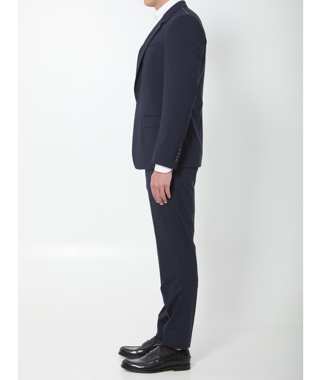 DOLCE&GABBANA Темно-синий классический костюм, фото 3