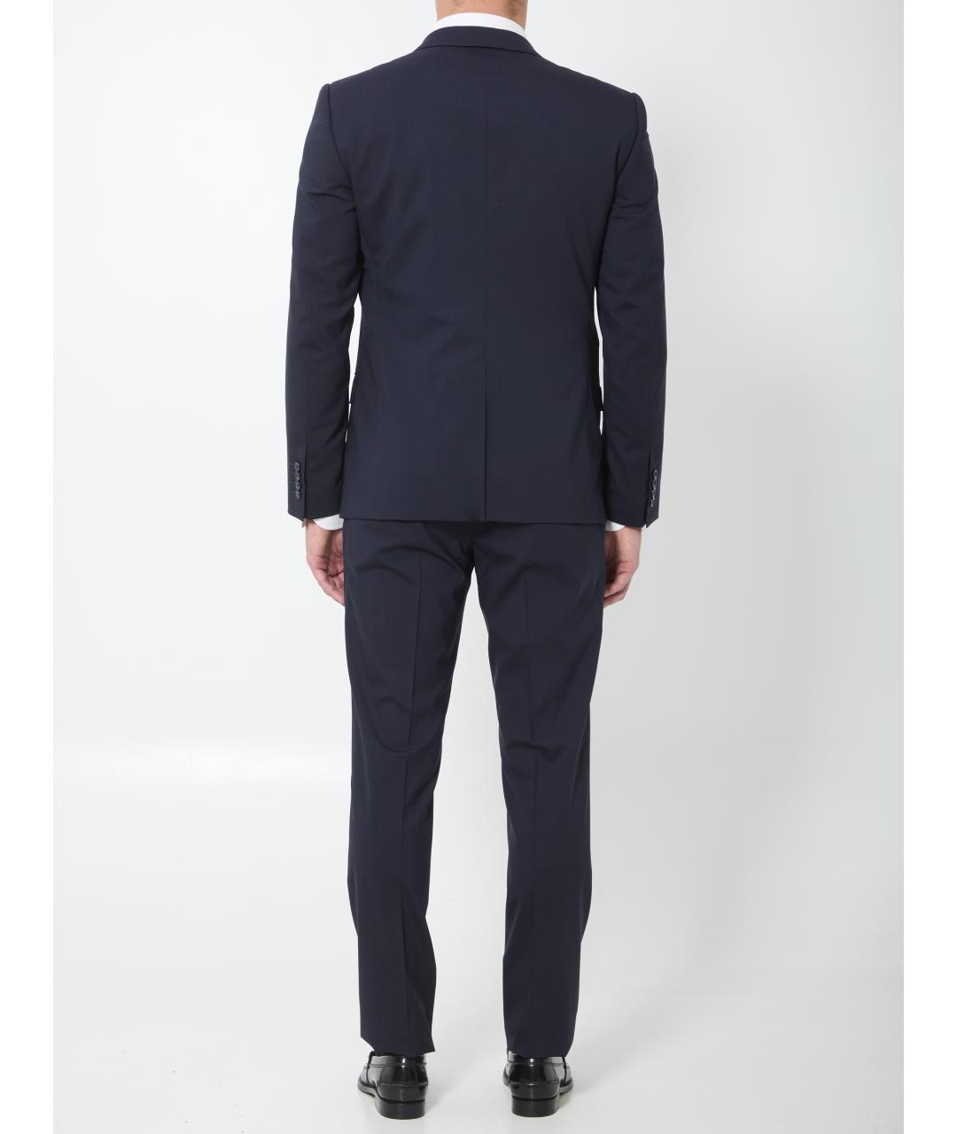 DOLCE&GABBANA Темно-синий классический костюм, фото 4