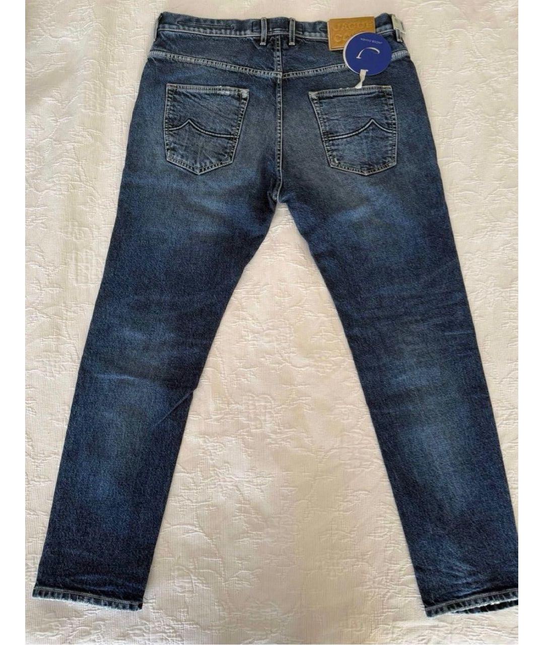 JACOB COHEN Синие хлопковые джинсы, фото 2