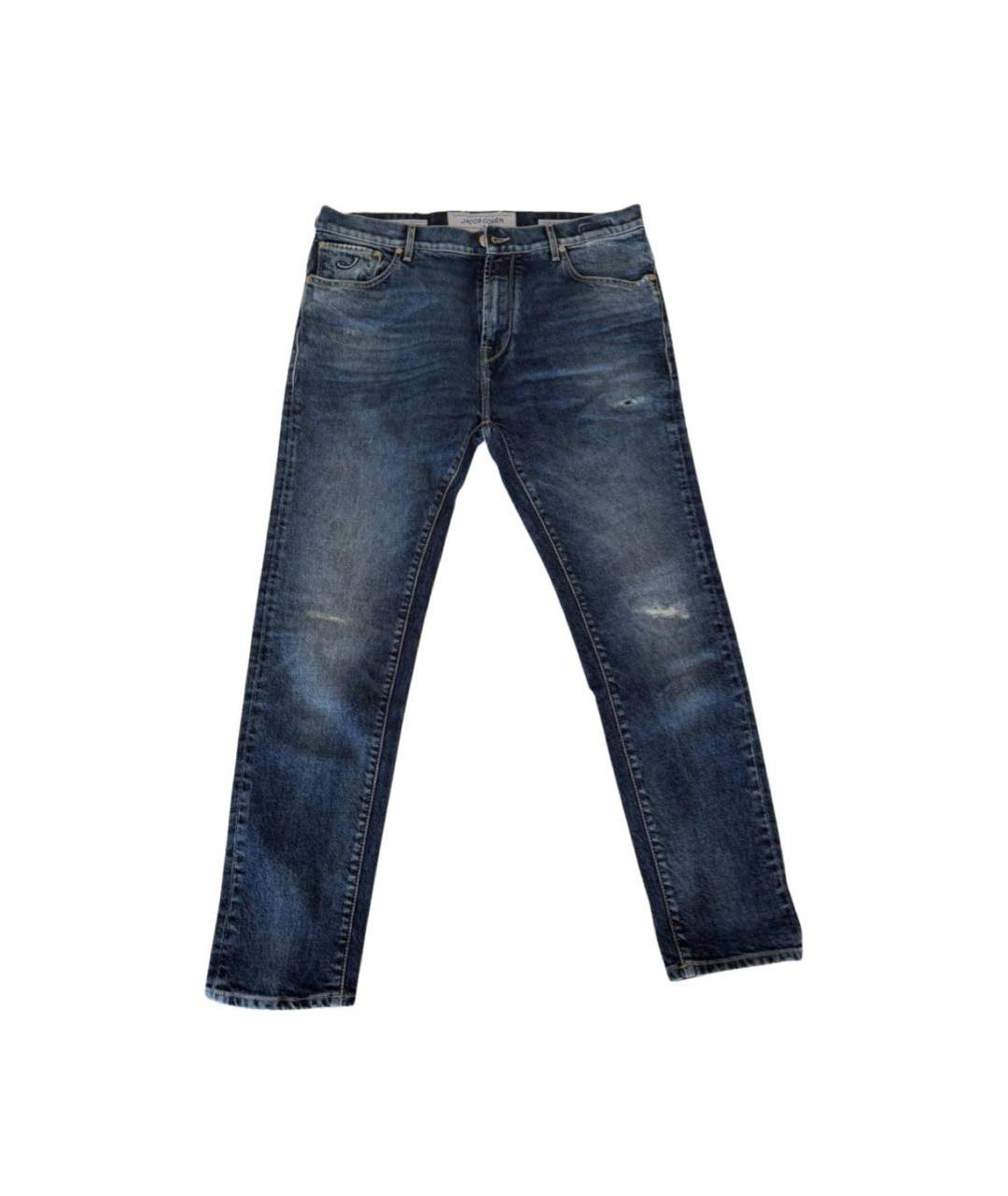 JACOB COHEN Синие хлопковые джинсы, фото 5
