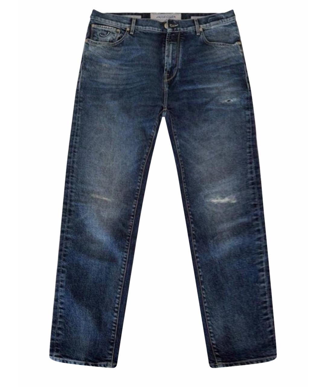JACOB COHEN Синие хлопковые джинсы, фото 1