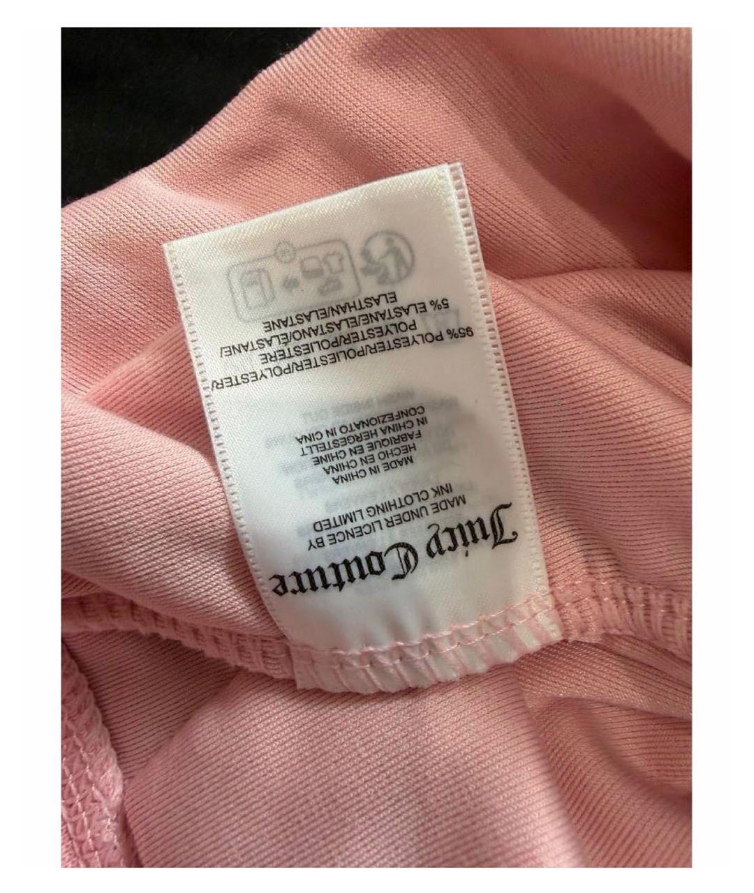 JUICY COUTURE Розовый полиэстеровый костюм с брюками, фото 6