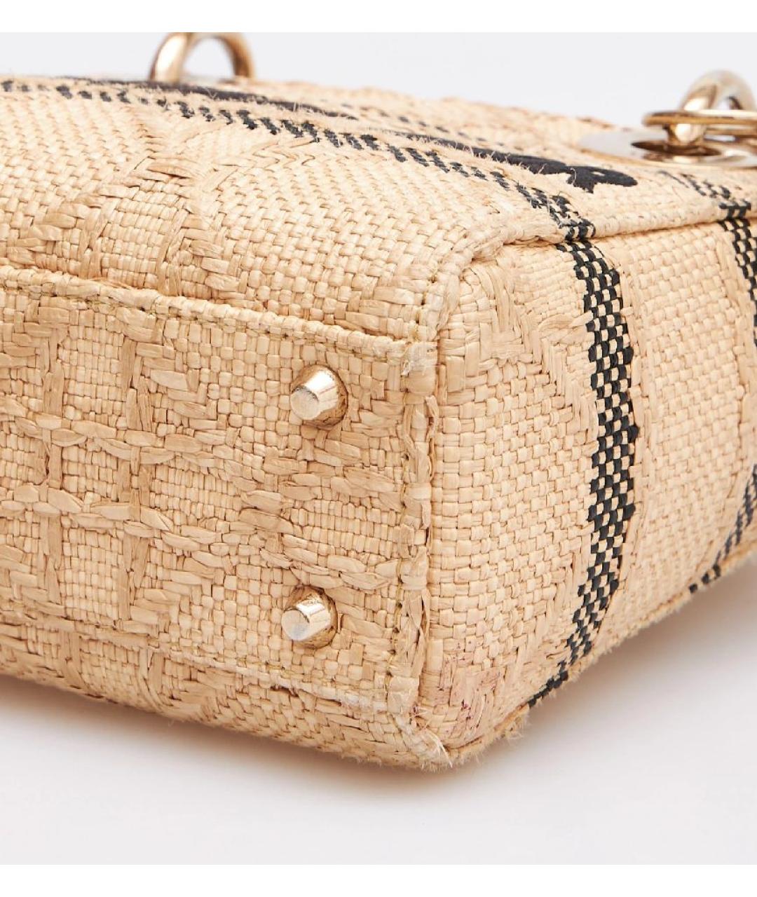 CHRISTIAN DIOR Бежевая сумка с короткими ручками, фото 8