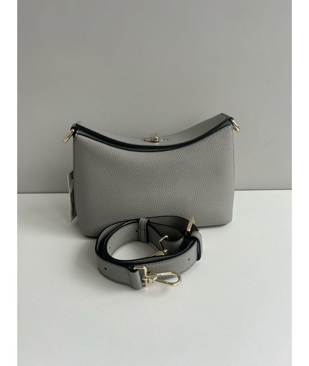 FURLA Серая кожаная сумка через плечо, фото 6