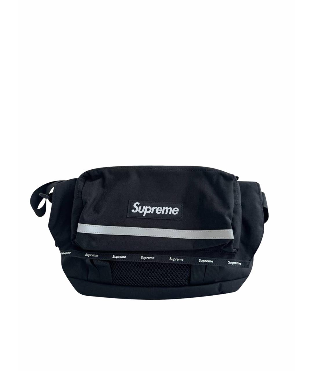 SUPREME Черная сумка на плечо, фото 1