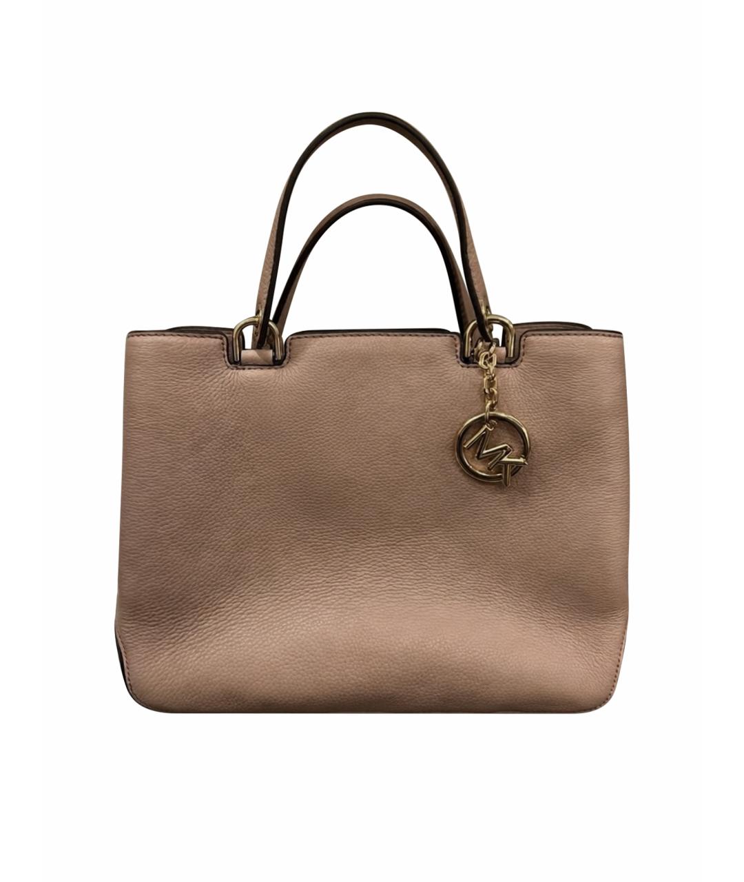 MICHAEL MICHAEL KORS Бежевая кожаная сумка тоут, фото 1