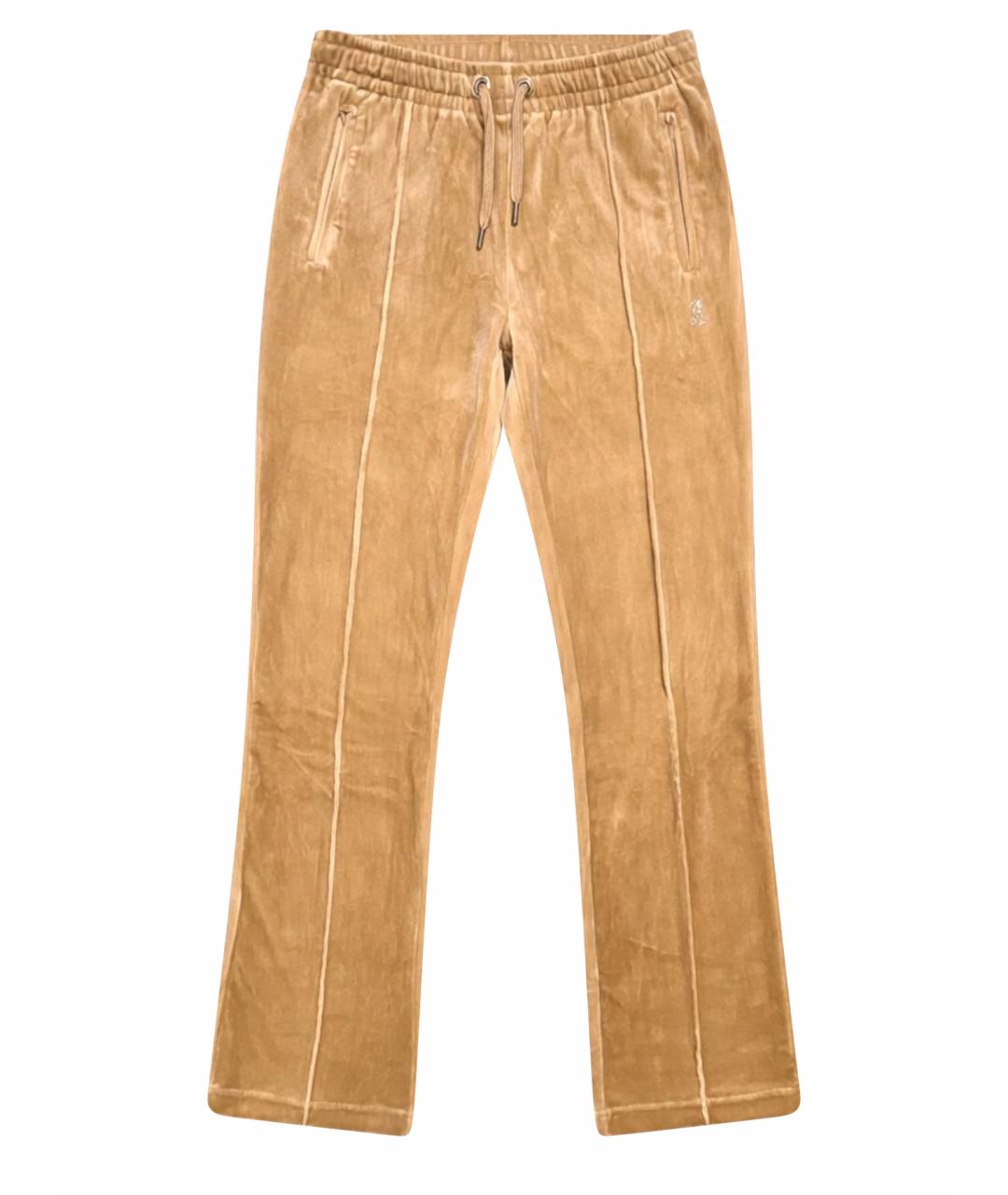 JUICY COUTURE Велюровые прямые брюки, фото 1
