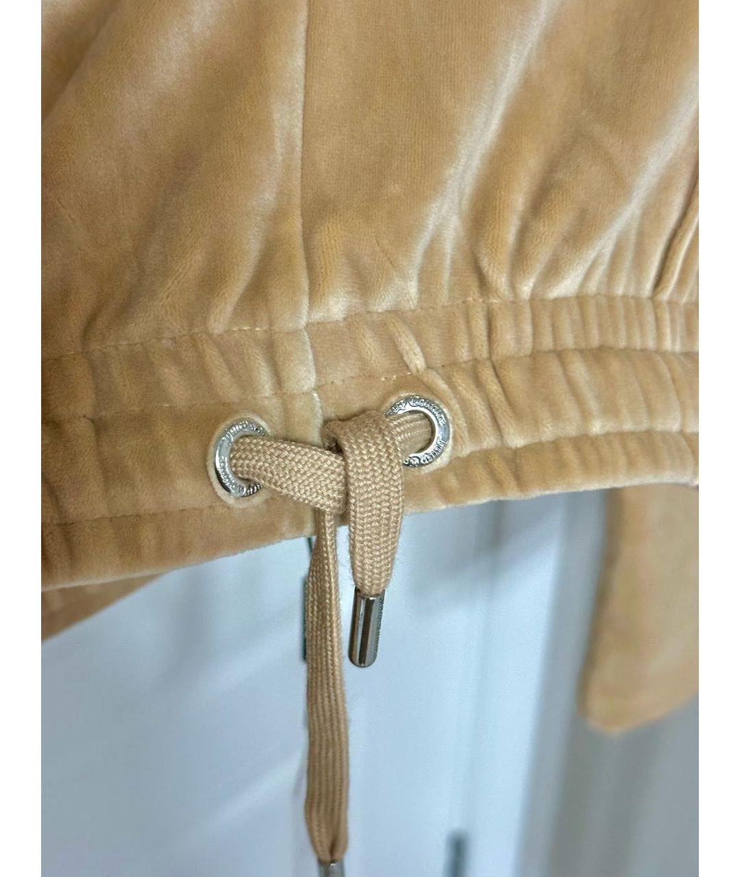 JUICY COUTURE Велюровые прямые брюки, фото 3