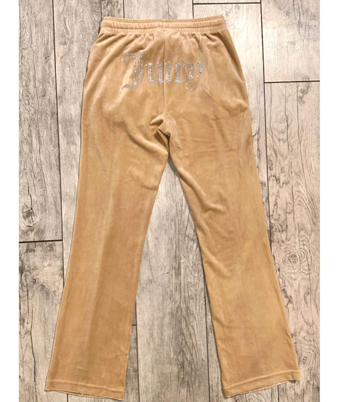 JUICY COUTURE Велюровые прямые брюки, фото 2