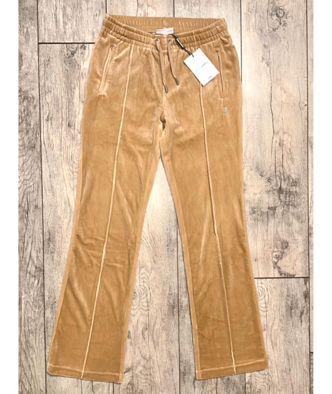 JUICY COUTURE Велюровые прямые брюки, фото 5