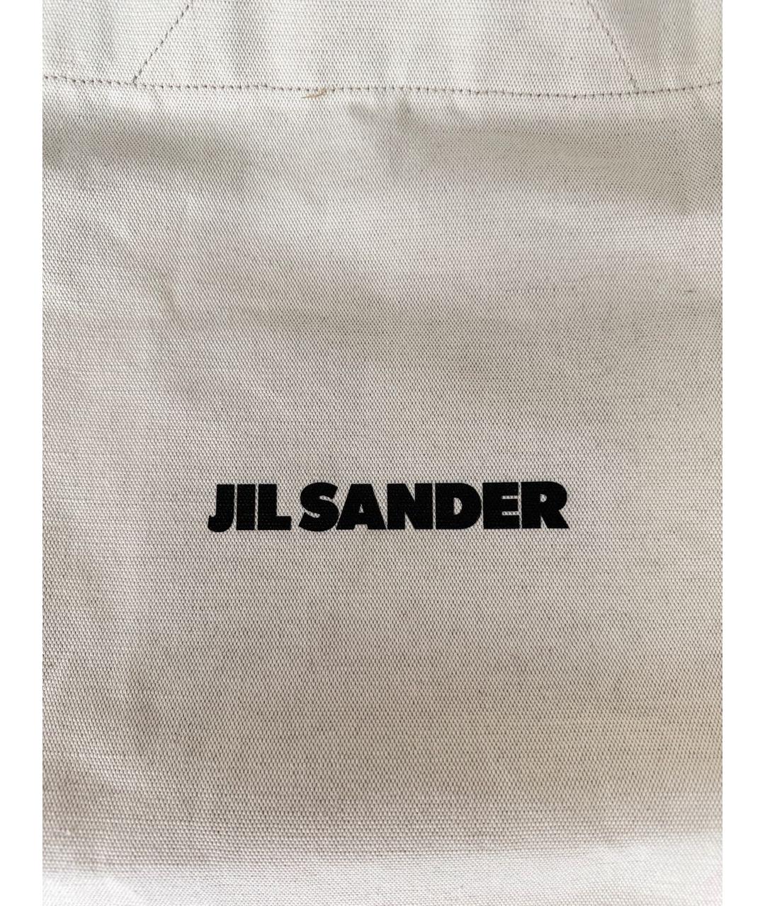 JIL SANDER Бежевая хлопковая сумка тоут, фото 2