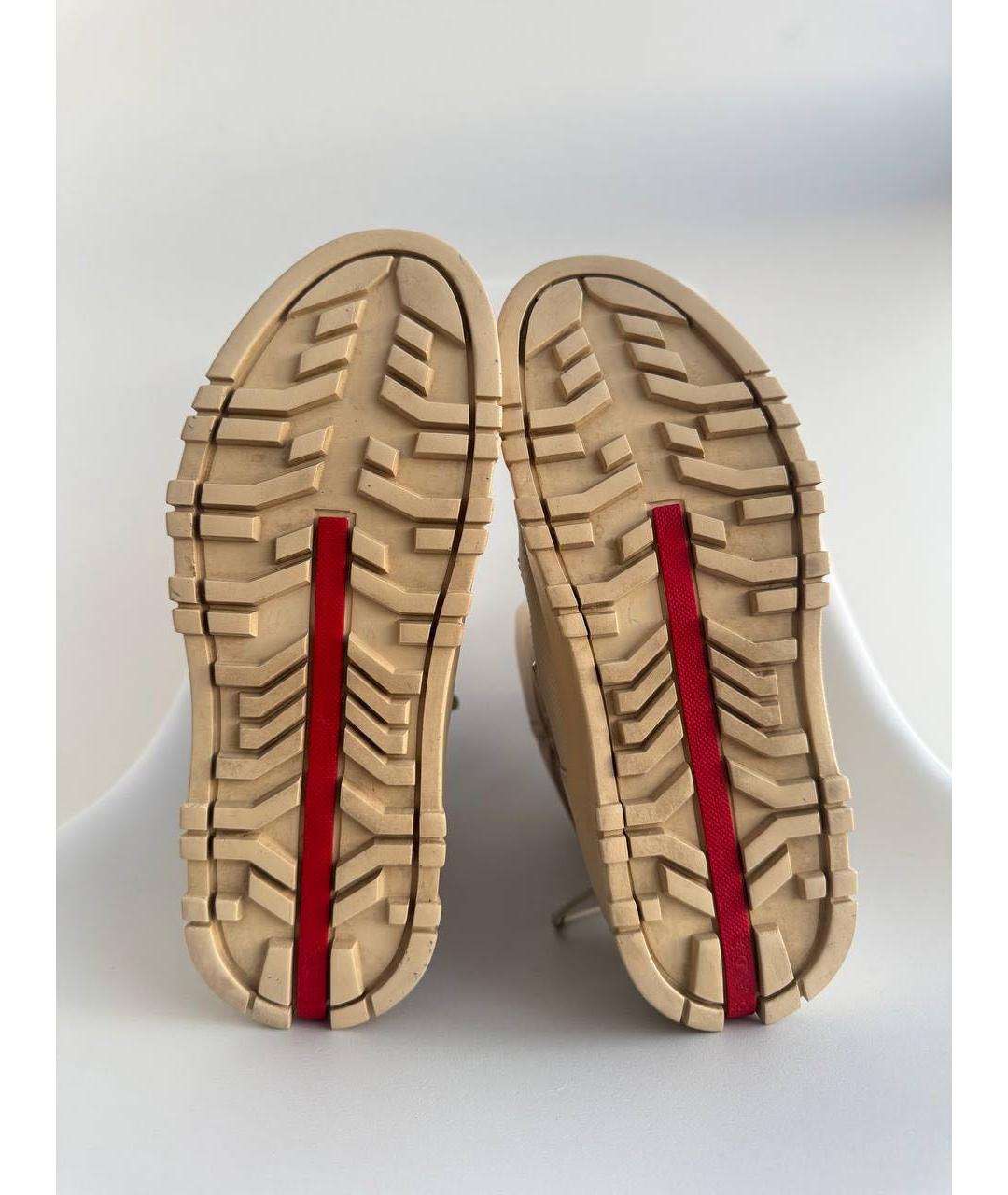 PRADA Бежевые ботинки, фото 7