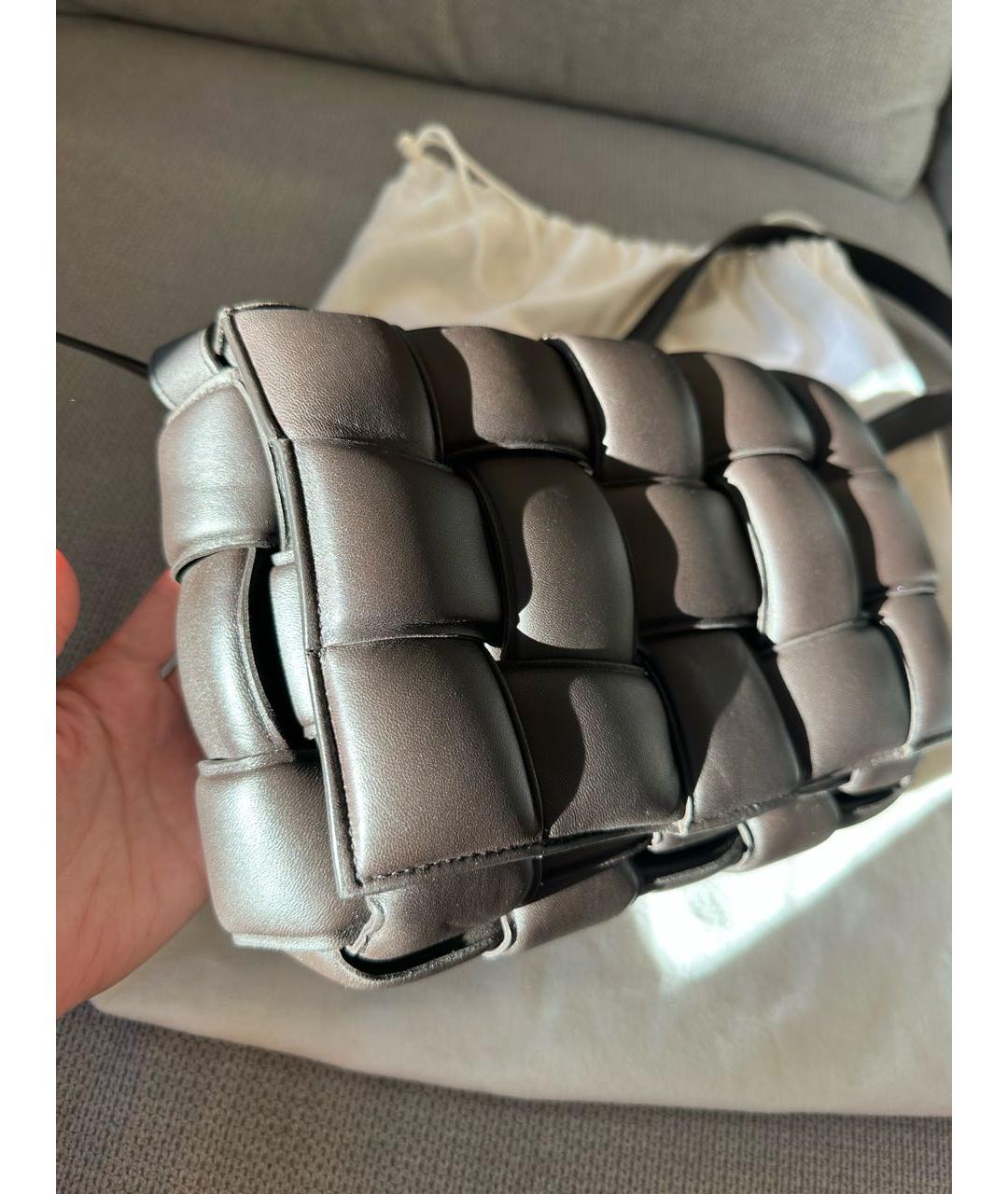 BOTTEGA VENETA Коричневая кожаная сумка через плечо, фото 2