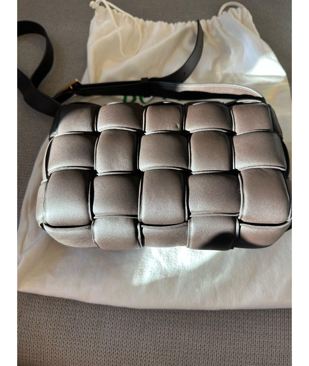 BOTTEGA VENETA Коричневая кожаная сумка через плечо, фото 3