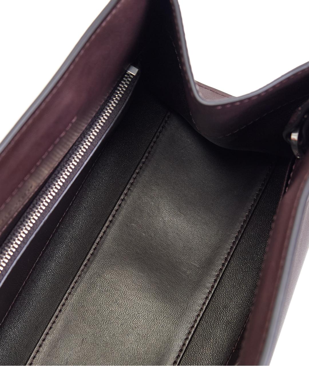 THE ROW Коричневая кожаная сумка с короткими ручками, фото 5