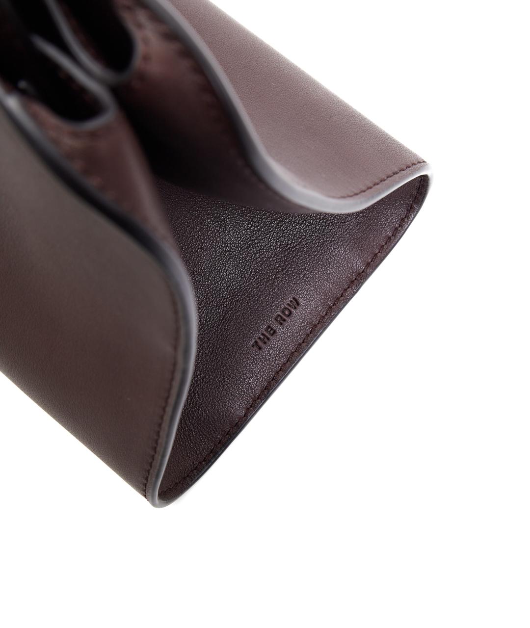 THE ROW Коричневая кожаная сумка с короткими ручками, фото 7