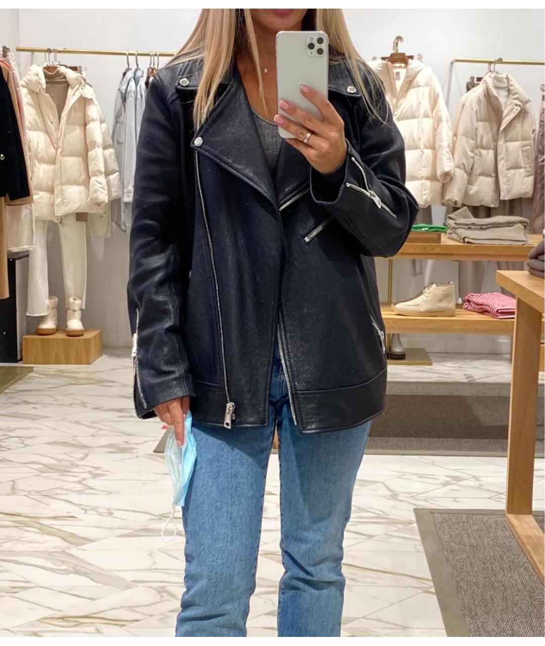 SLAVA MASLOV Черная кожаная куртка, фото 8