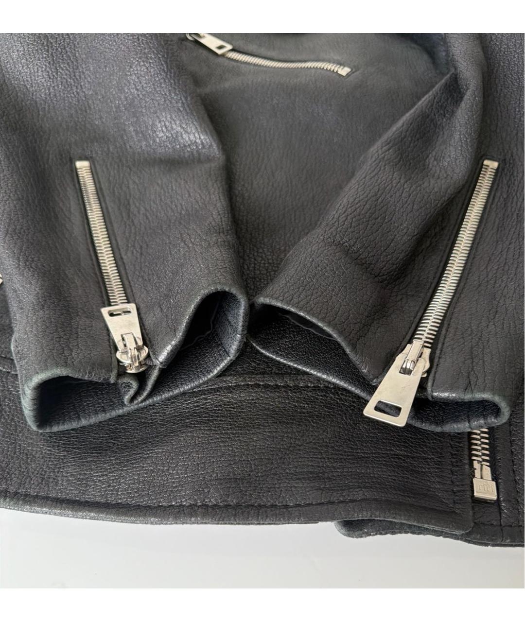 SLAVA MASLOV Черная кожаная куртка, фото 5