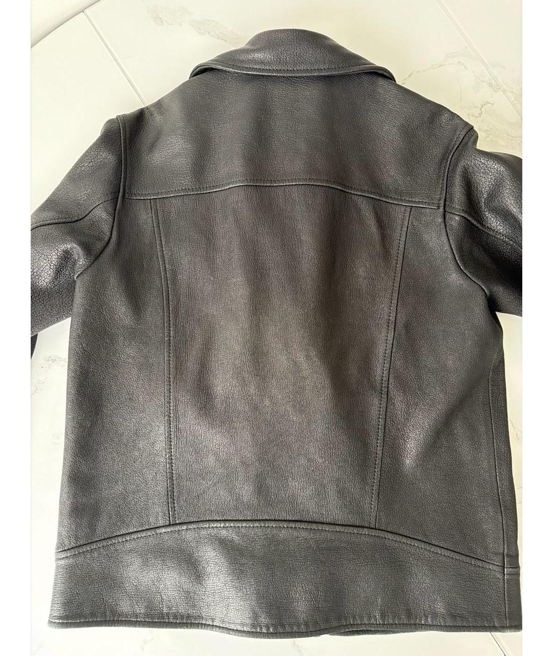 SLAVA MASLOV Черная кожаная куртка, фото 2