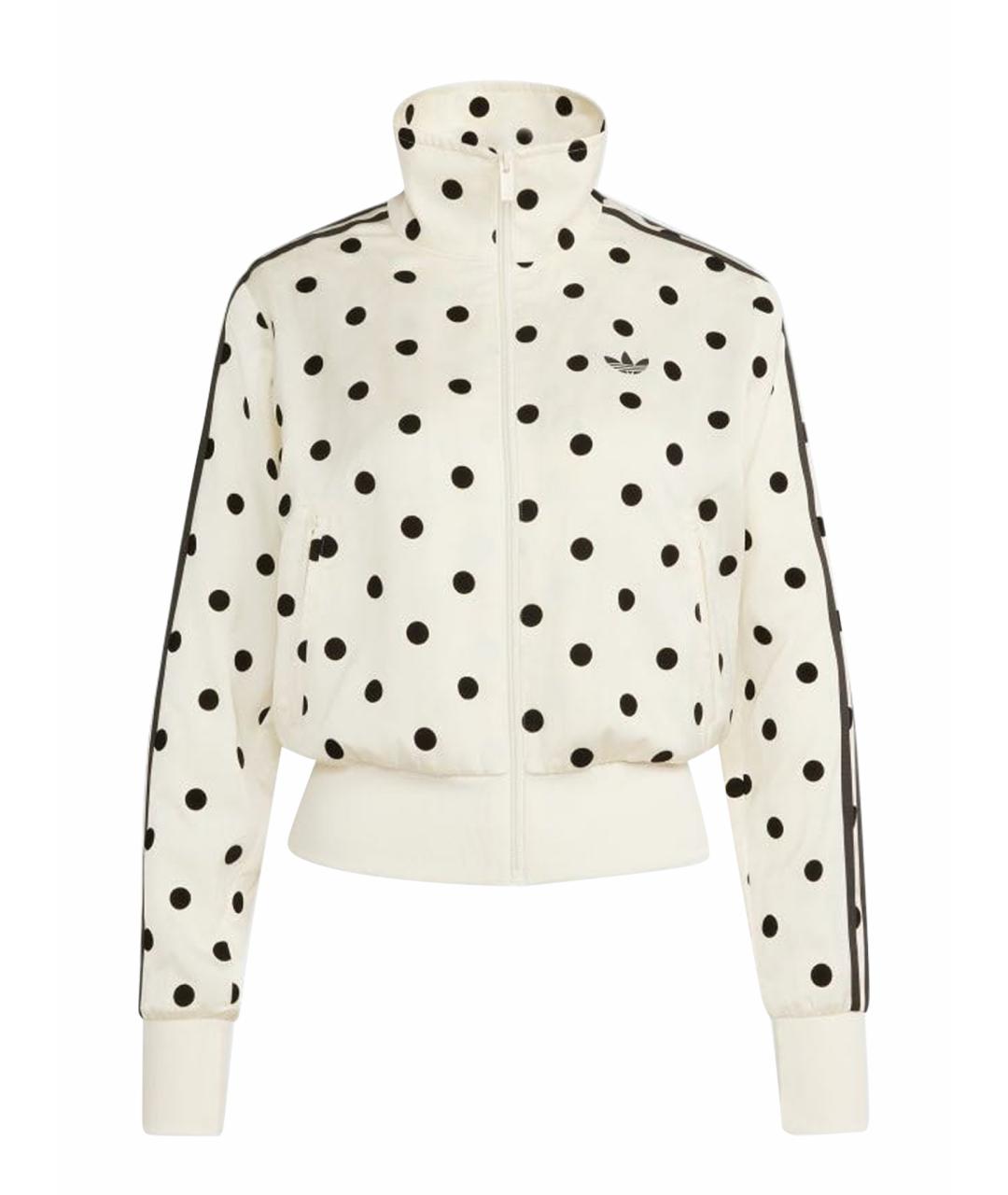 ADIDAS Белая полиэстеровая спортивная куртка, фото 1