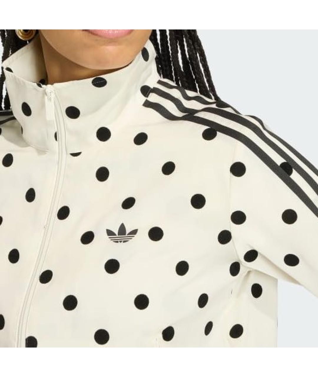 ADIDAS Белая полиэстеровая спортивная куртка, фото 4
