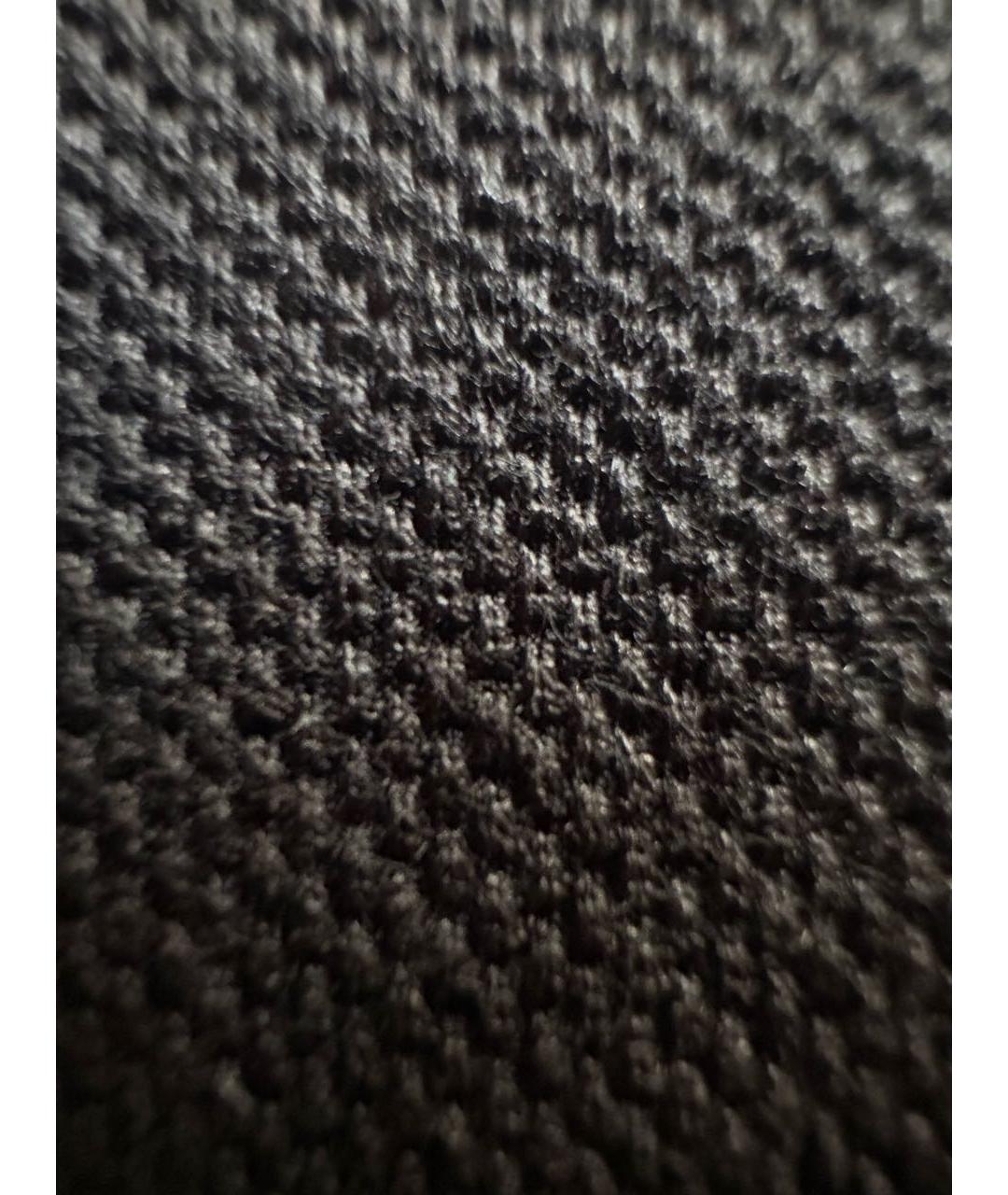 LOUIS VUITTON Черное хлопковое поло с коротким рукавом, фото 4