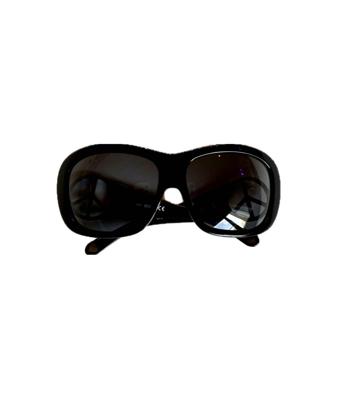 MOSCHINO Черные пластиковые солнцезащитные очки, фото 6
