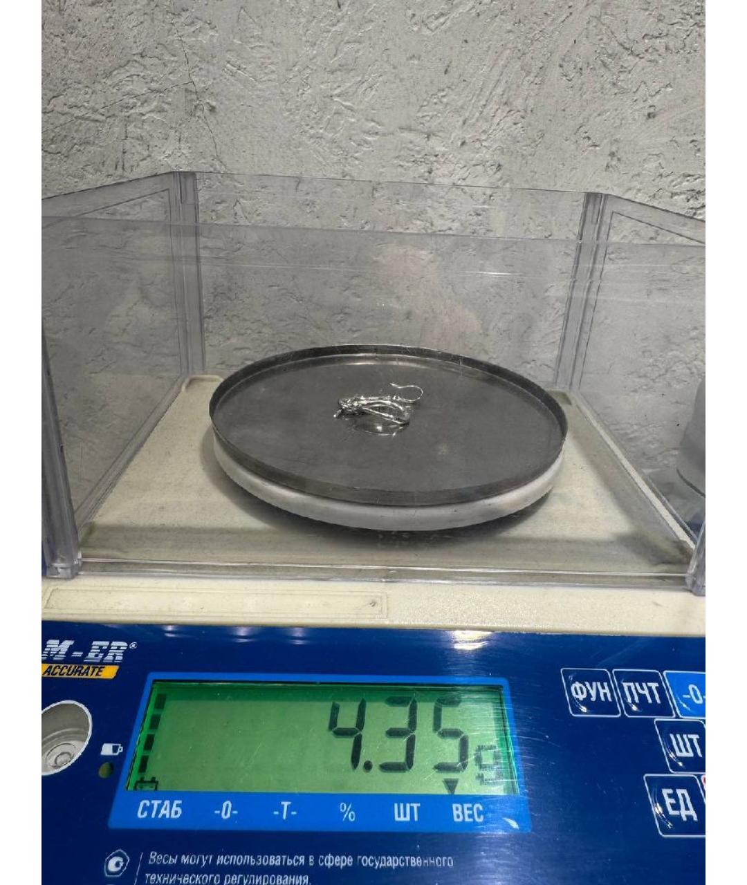 TIFFANY&CO Серебряные серьги из белого золота, фото 4