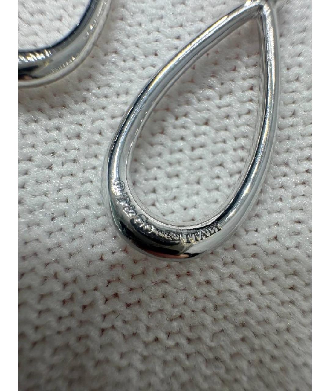 TIFFANY&CO Серебряные серьги из белого золота, фото 3