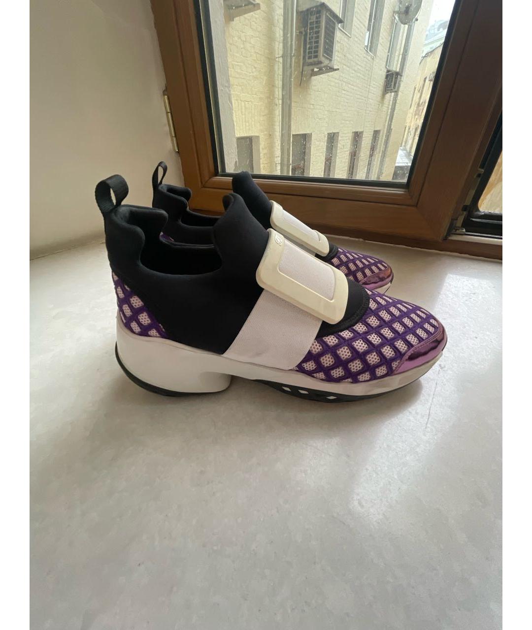 ROGER VIVIER Мульти неопреновые кроссовки, фото 6