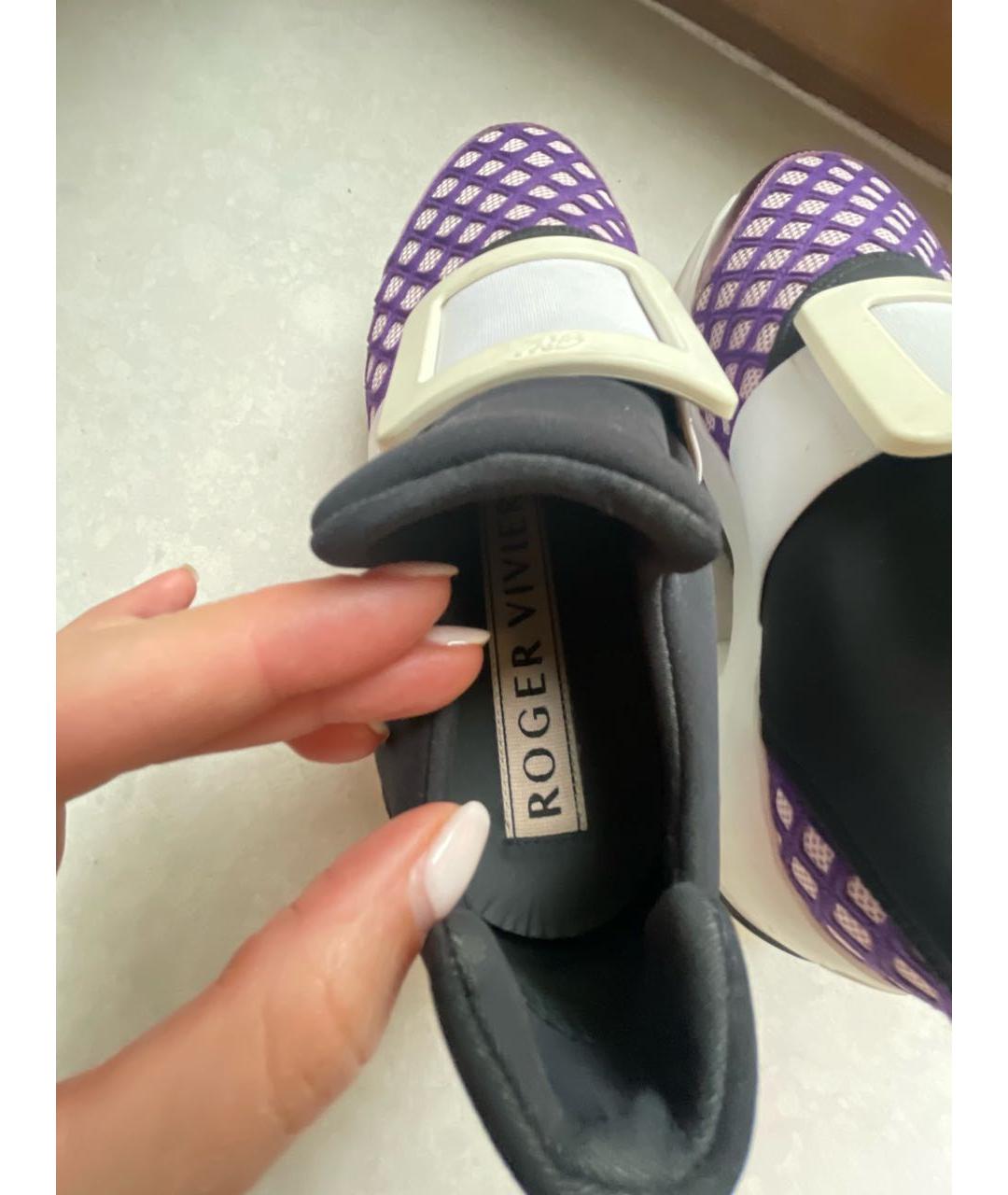 ROGER VIVIER Мульти неопреновые кроссовки, фото 5